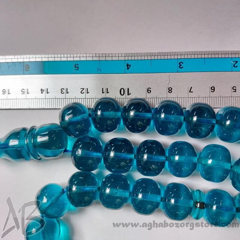 تسبیح سندلوس اصل معطر 33 دانه تراش گرد شمش کمیاب بسیار خوش تراش کد 787 — تصویر ۶