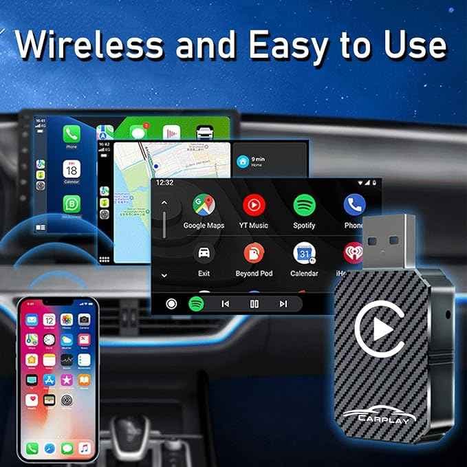 آداپتور بی‌سیم CarPlay مدل USB Type C 2025 برند: XIXIXIAXIA — تصویر ۴