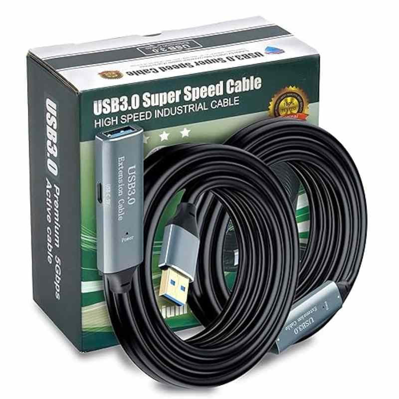 کابل USB 3.0 افزایش طول 15 متری برند ACTINE EXTENDER با تقویت سیگنال