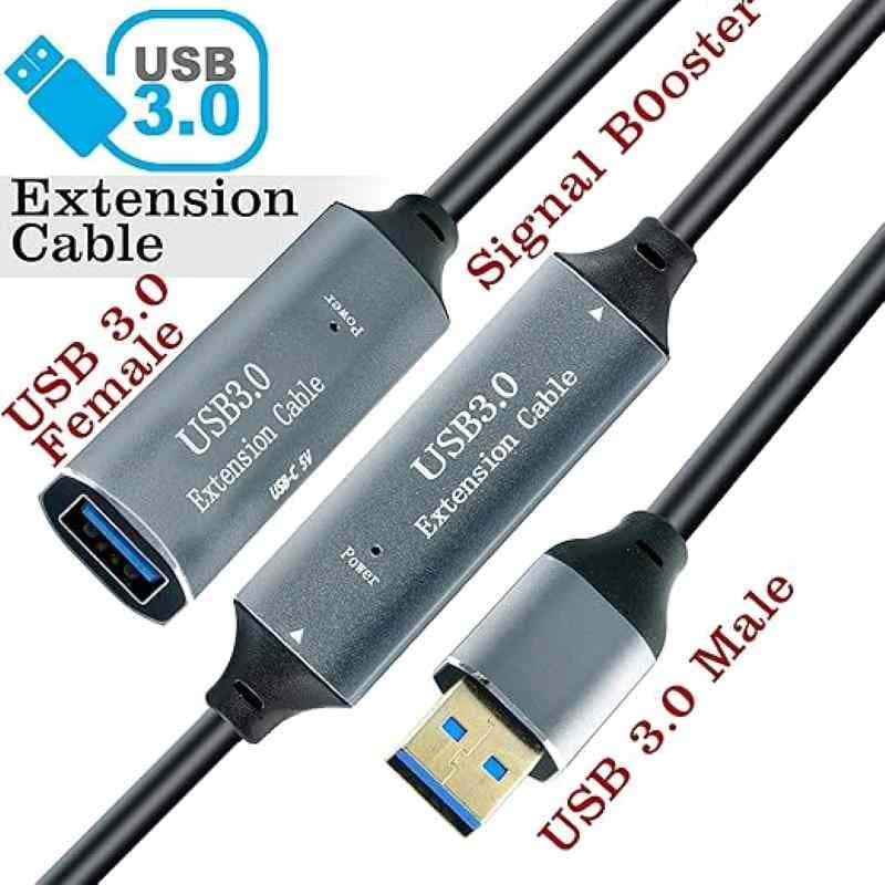 کابل USB 3.0 افزایش طول 15 متری برند ACTINE EXTENDER با تقویت سیگنال — تصویر ۶