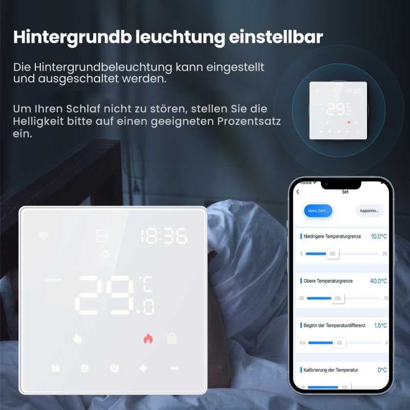 ترموستات گرمایش از کف AVATTO با ۲ عملکرد — تصویر ۳