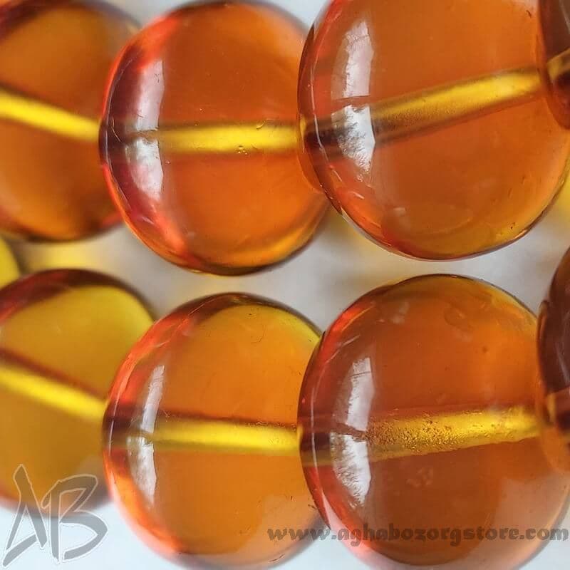 تسبیح سندلوس اصل کلکسیونی بودار 35 دانه تراش چرتکه‌ای شمش کمیاب خوشرنگ کد 780 — تصویر ۲