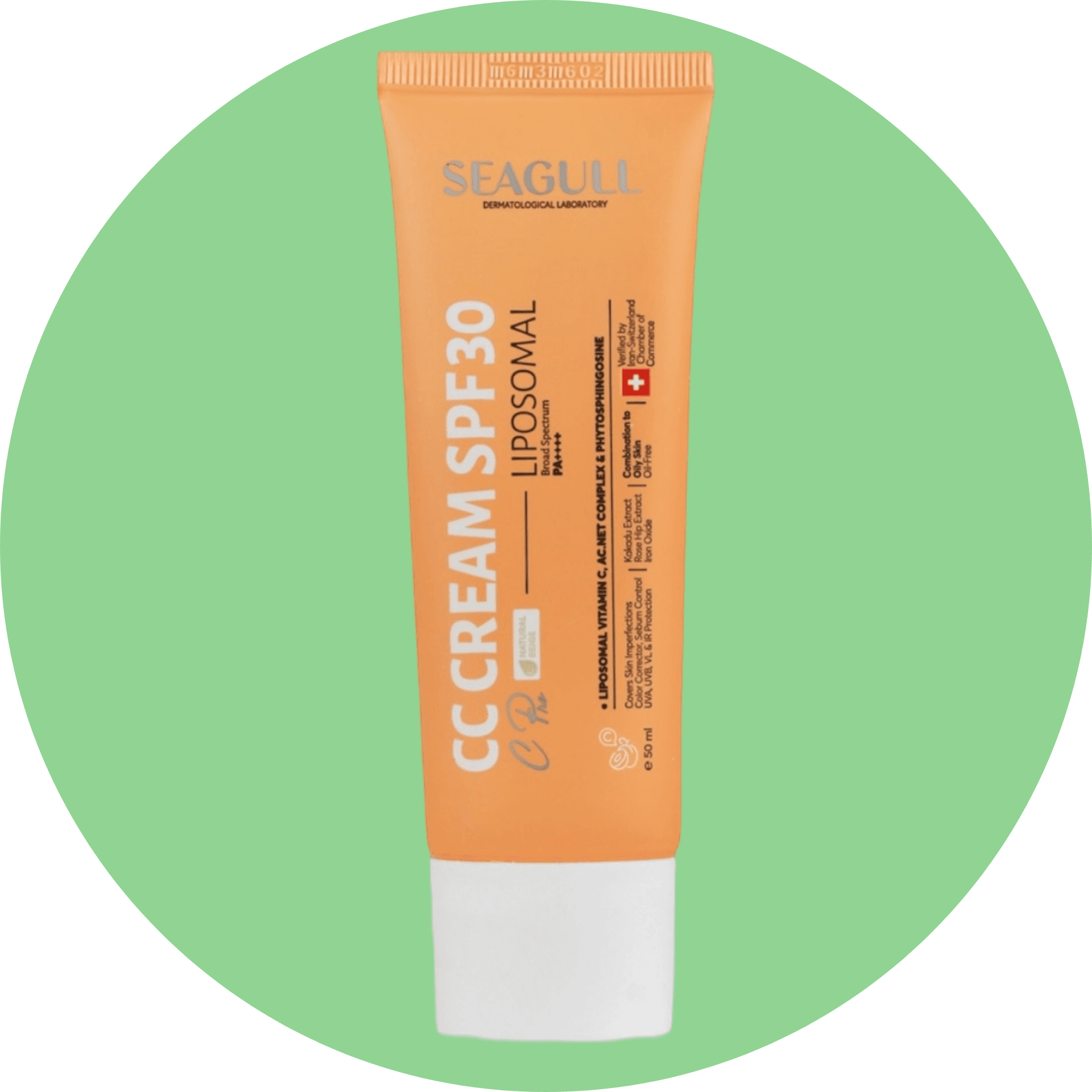 کرم رنگی متعادل کننده چربی پوست سی گلSPF30 (سی سی کرم سی گل) حجم 50 میلی لیتر