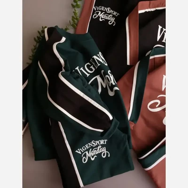 ست بلوز و شلوار پسرانه دورس دونخ لاکرا طرح ویگن اسپرت — تصویر ۳