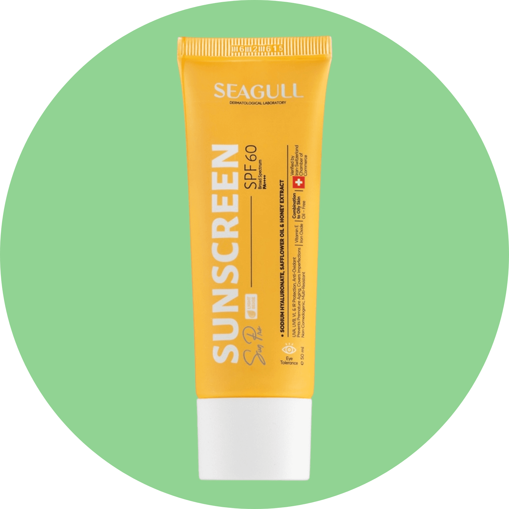 کرم ضد آفتاب رنگی فاقد چربی SPF 60 سی گل بژ روشن حجم50 میلی لیتر