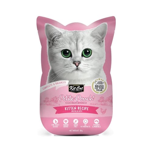 پوچ بچه گربه کیت کت مرغ نچرال در ژل Kit Cat وزن 70 گرم