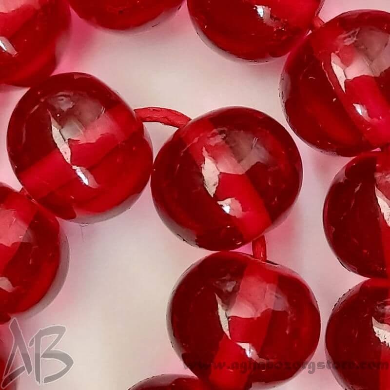 تسبیح سندلوس اصل معطر 45 دانه گرد تراش متوسط جلا خورده کد 768 — تصویر ۷