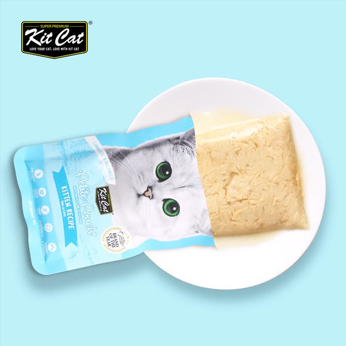 پوچ بچه گربه کیت کت ماهی تن نچرال در ژل Kit Cat وزن 70 گرم — تصویر ۳