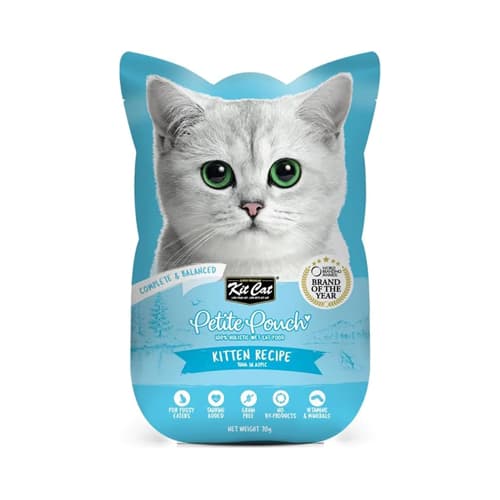 پوچ بچه گربه کیت کت ماهی تن نچرال در ژل Kit Cat وزن 70 گرم