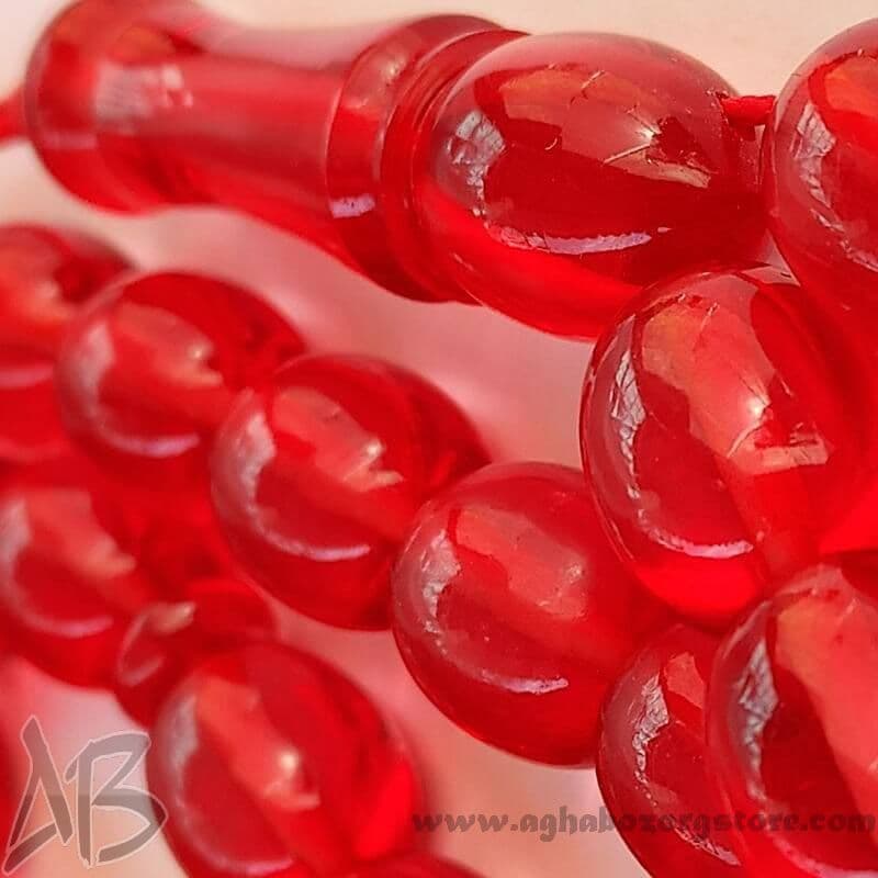 تسبیح سندلوس اصل بودار 35 دانه بیضی درشت کد 758 — تصویر ۶