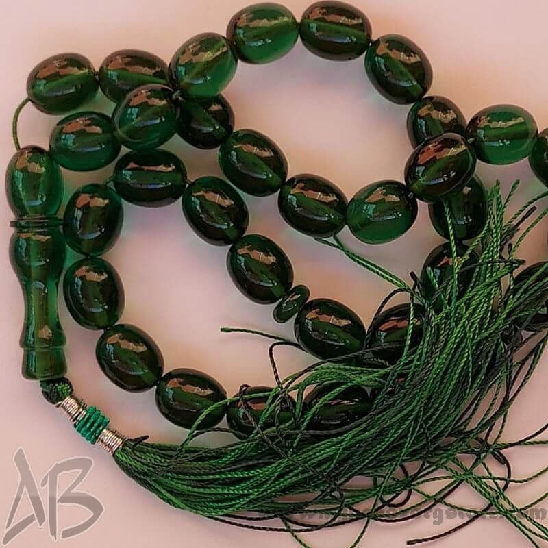 تسبیح سندلوس اصل بودار 33 دانه بیضی درشت کد 754
