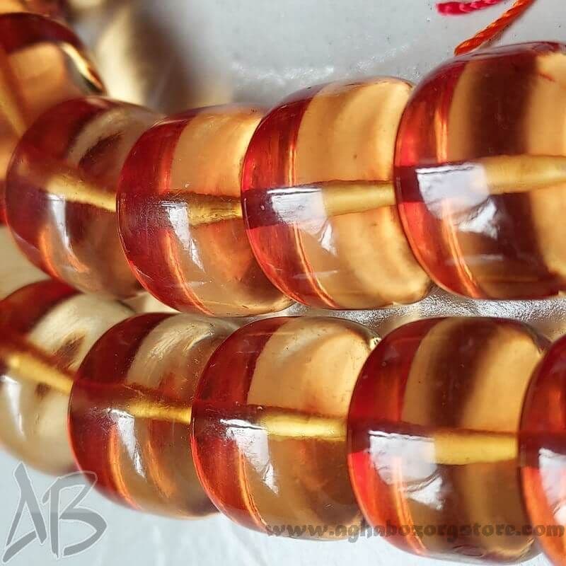 تسبیح سندلوس اصل معطر 33 دانه تراش استوانهای درشت کد 751 — تصویر ۵