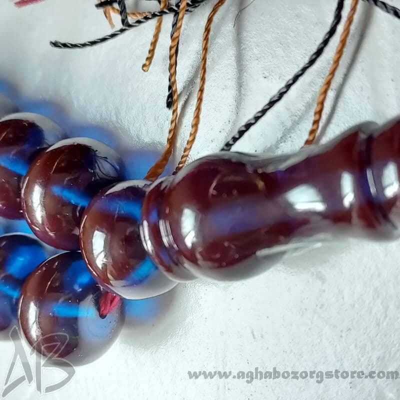 تسبیح سندلوس اصل بودار 43 دانه چرتکه‌ای کد 744 — تصویر ۸