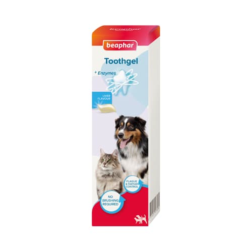 ژل دندان سگ و گربه بیفار جگر Beaphar ToothGel وزن 100 گرم