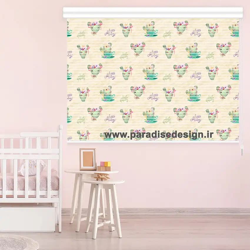 پرده زبرا اتاق کودک کارتونی کد L29