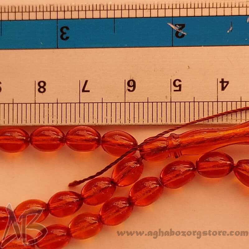 تسبیح سندلوس اصل معطر صد دانه بیضی کوچک سندانی کد 733 — تصویر ۷