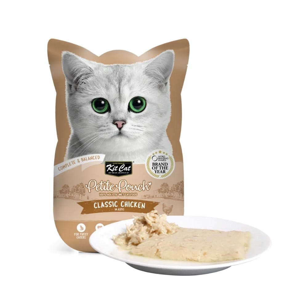 پوچ گربه کیت کت مرغ نچرال در ژل Kit Cat وزن 70 گرم — تصویر ۲