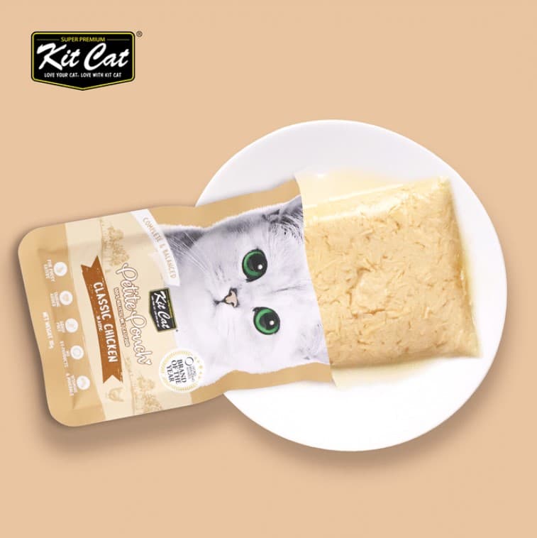 پوچ گربه کیت کت مرغ نچرال در ژل Kit Cat وزن 70 گرم — تصویر ۳