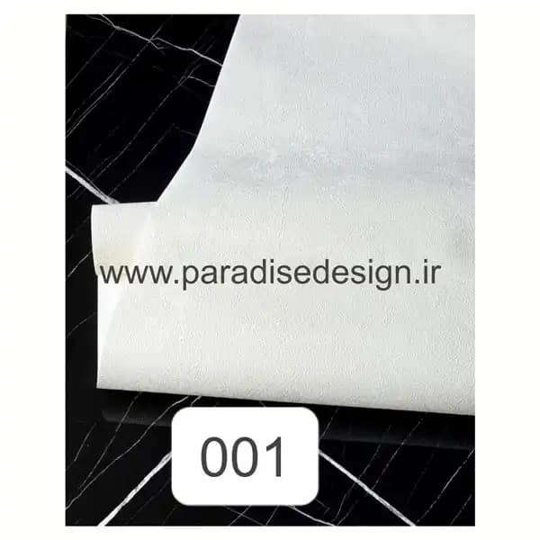 کاغذ دیواری سفید پتینه کد 001