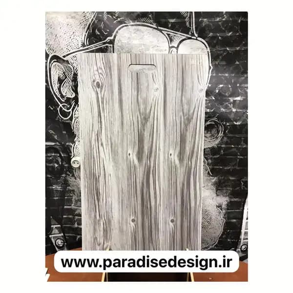 کفپوش پی وی سی سفید طوسی کد 108