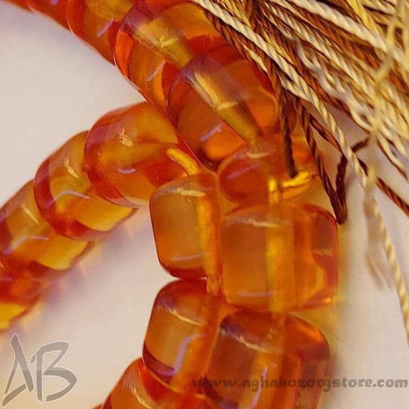 تسبیح سندلوس اصل 45 دانه معطر استوانه‌ای کد 728 — تصویر ۳