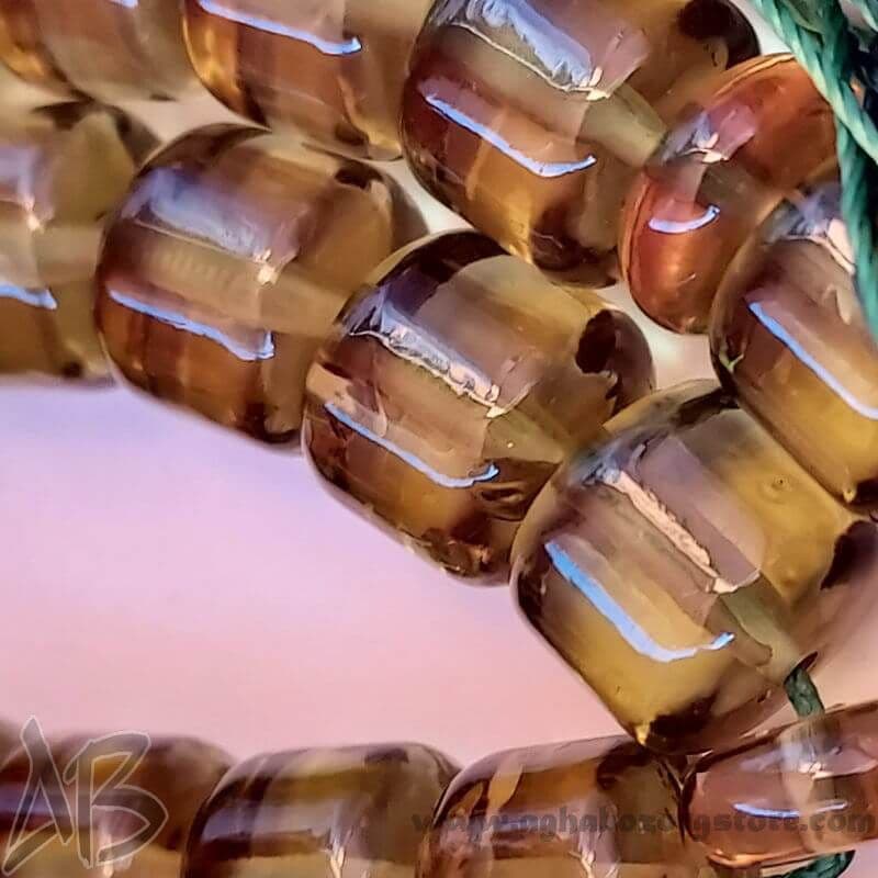 تسبیح سندلوس اصل 45 دانه معطر استوانه ای برمیلی کد 725 — تصویر ۲