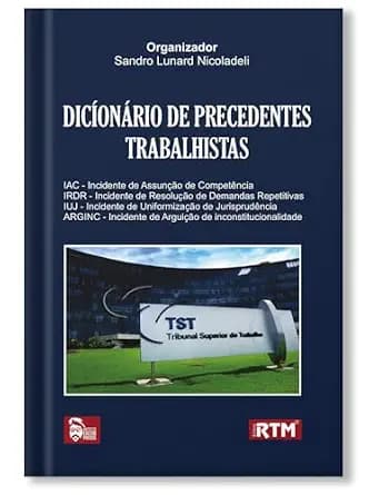 و دانلود نسخه کامل کتاب زبان اصلی DICIONÁRIO DE PRECEDENTES TRABALHISTAS (Portuguese Edition) PDF | دانلود کتاب خارجی
