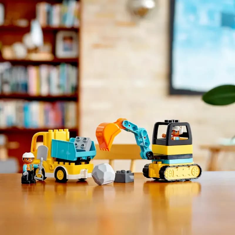 لگو Truck & Tracked Excavator سری دوپلو کد 10931 — تصویر ۵
