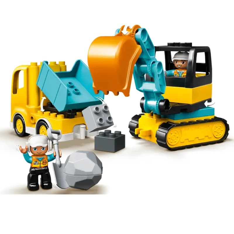 لگو Truck & Tracked Excavator سری دوپلو کد 10931 — تصویر ۶