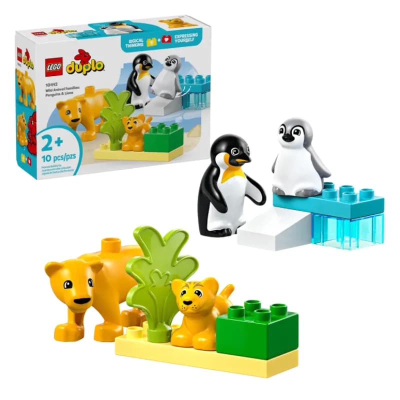 لگو Wild Animal Families: Penguins & Lions سری دوپلو کد 10442