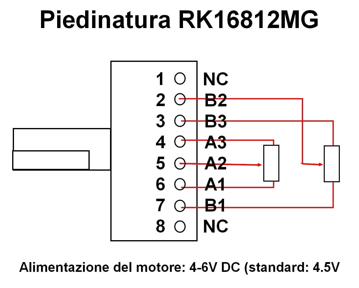 ولوم موتور دار با دو پتانسیومتر 100 کیلو اهم — تصویر ۲