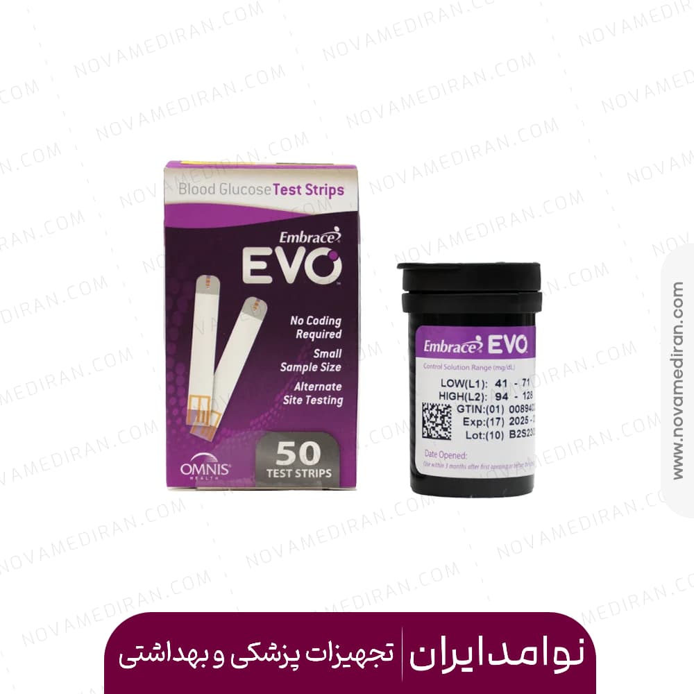 نوار تست قند خون اوو بسته 50 عددی