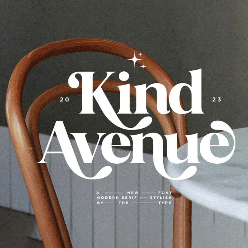 فونت انگلیسی Kind Avenue