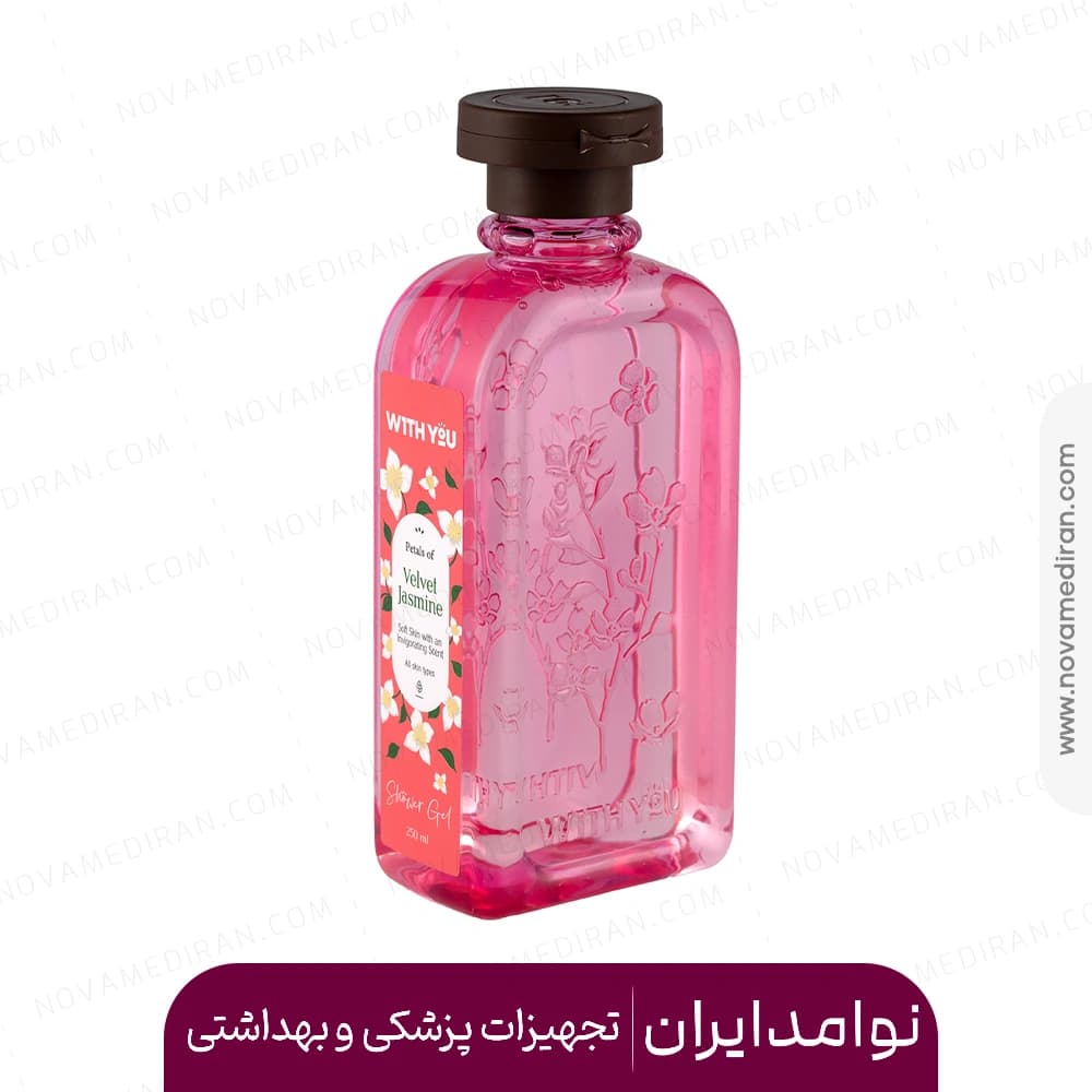 شامپو بدن ویت یو مدل Velvet Jasmine مناسب انواع پوست حجم 250 میل — تصویر ۲