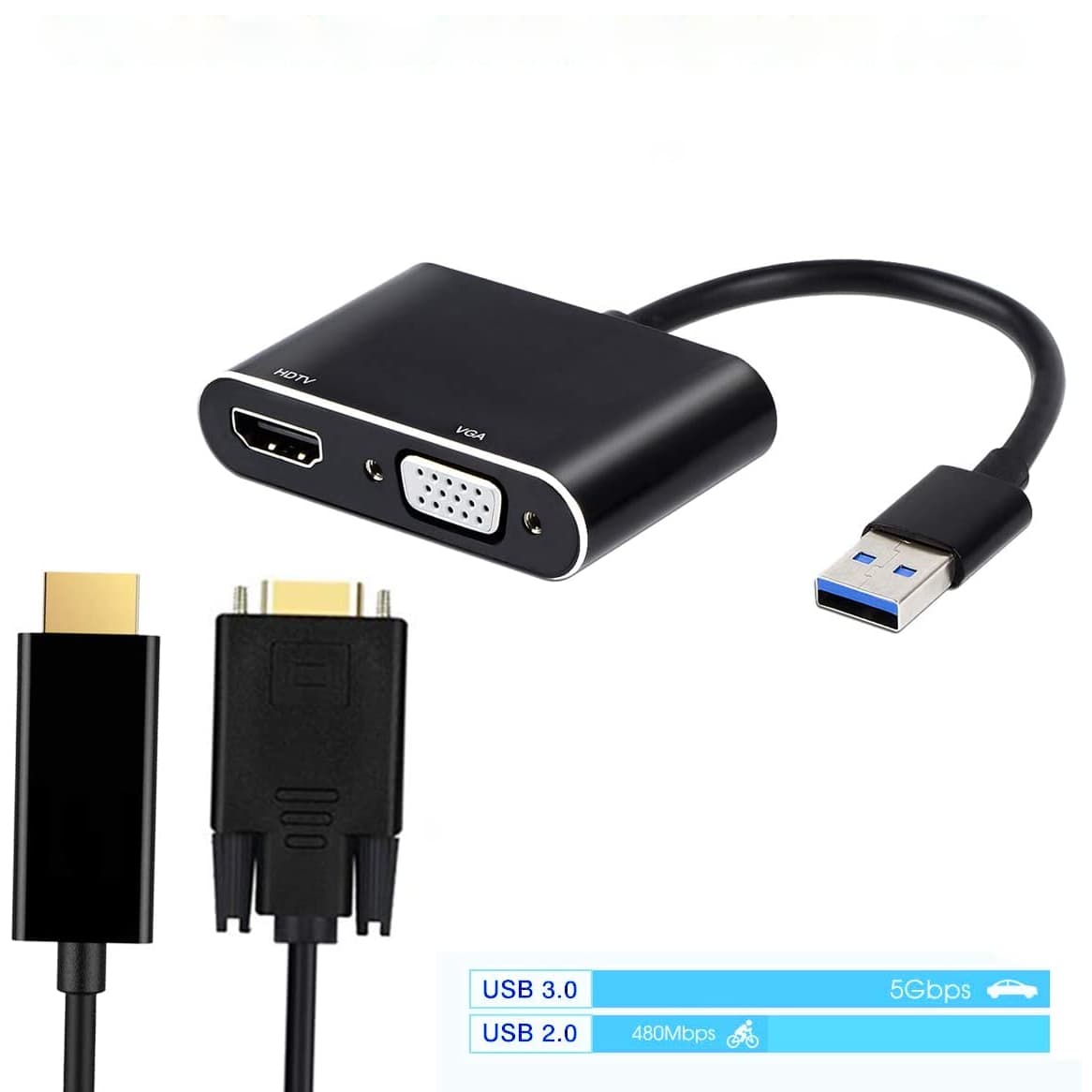 تبدیل USB به HDMI/VGA — تصویر ۳