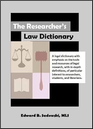 و دانلود نسخه کامل کتاب زبان اصلی The Researcher’s Law Dictionary PDF | دانلود کتاب خارجی