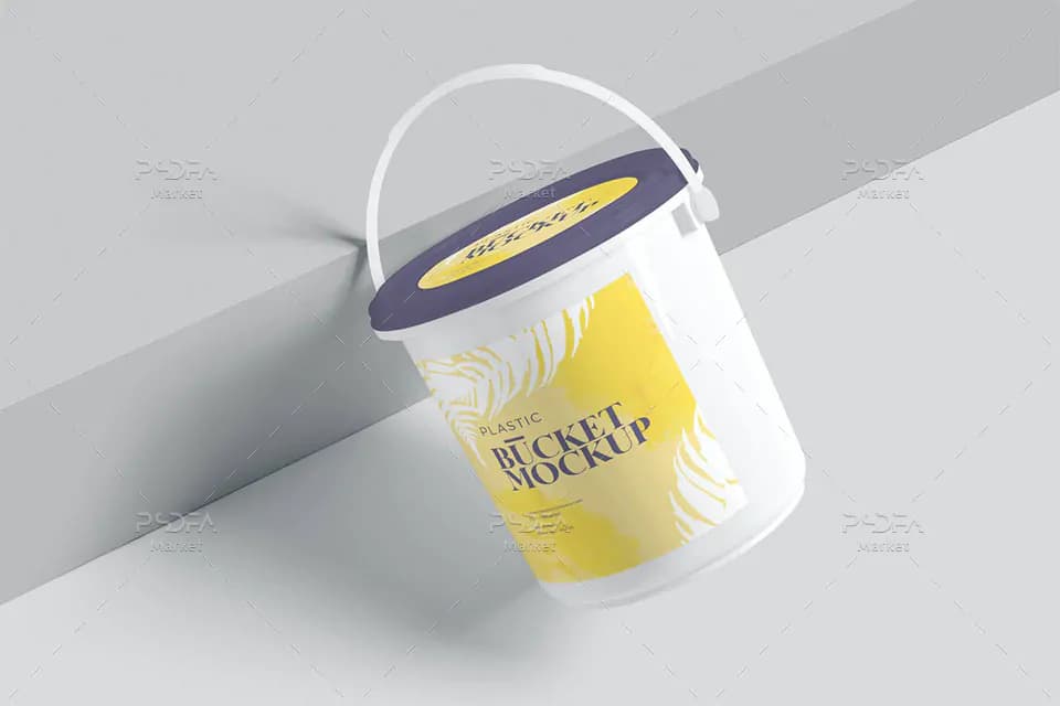 موکاپ سطل پلاستیکی — تصویر ۳