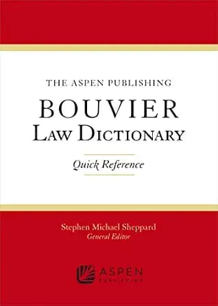 و دانلود نسخه کامل کتاب زبان اصلی Aspen Publishing Bouvier Law Dictionary: Quick Reference PDF | دانلود کتاب خارجی