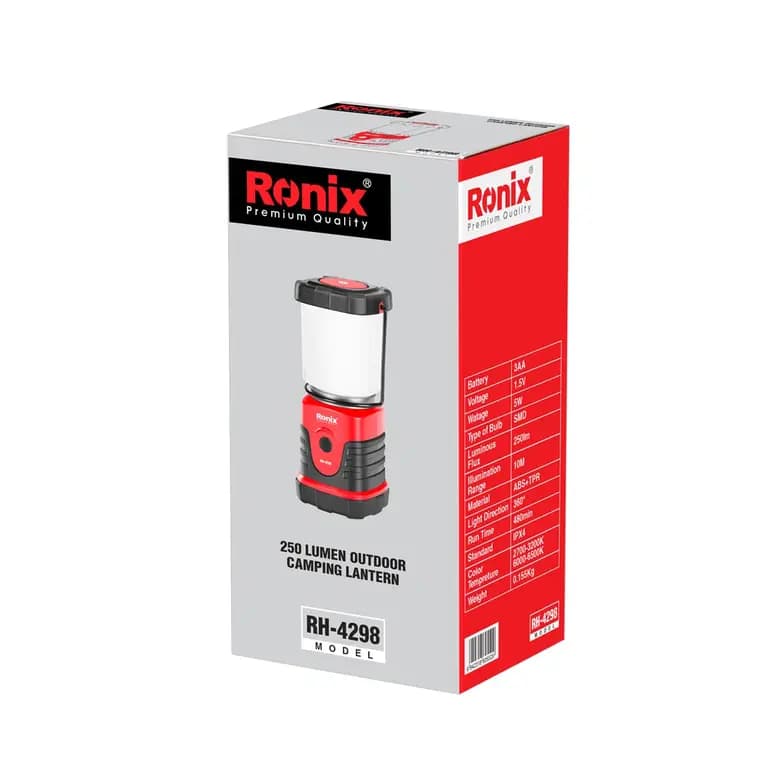 چراغ فانوسی 250لومن رونیکس مدل RH-4298 — تصویر ۷