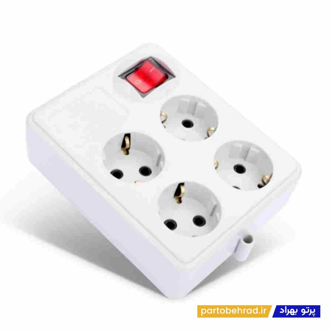 4 خانه ارتدار با کلید با کابل 3 متر مدل (پارت) پارت الکتریک