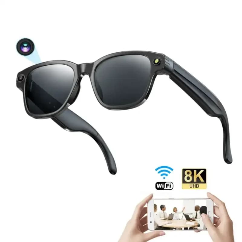 عینک هوشمند دوربین‌دار FHD مدل M01 | ضبط ویدیو Full HD، ترجمه هم‌زمان و محافظ چشم UV400-فروش استثنائی
