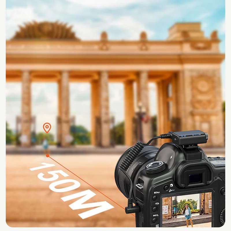 میکروفن یقه‌ای بی‌سیم با کیفیت صدای حرفه‌ای مدل M15-فروش استثنائی — تصویر ۵