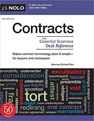 و دانلود نسخه کامل کتاب زبان اصلی Contracts: The Essential Business Desk Reference (Contracts : the Essential Business Desk Reference) 3rd Edition PDF | دانلود کتاب خارجی