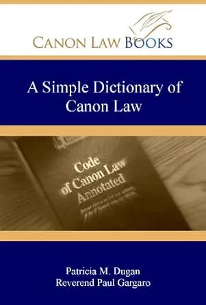 و دانلود نسخه کامل کتاب زبان اصلی A Simple Dictionary of Canon Law PDF | دانلود کتاب خارجی