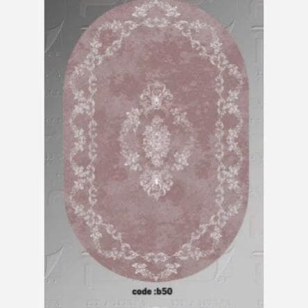 فرشینه بیضی مخمل ترک کدb50 (پس کرایه)