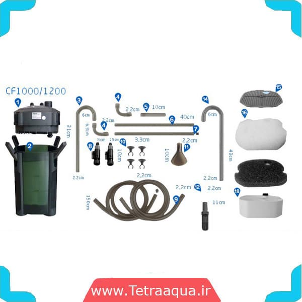 فیلتر سطلی آکواریوم آتمن آکواریوم Atman CF-1000 — تصویر ۲