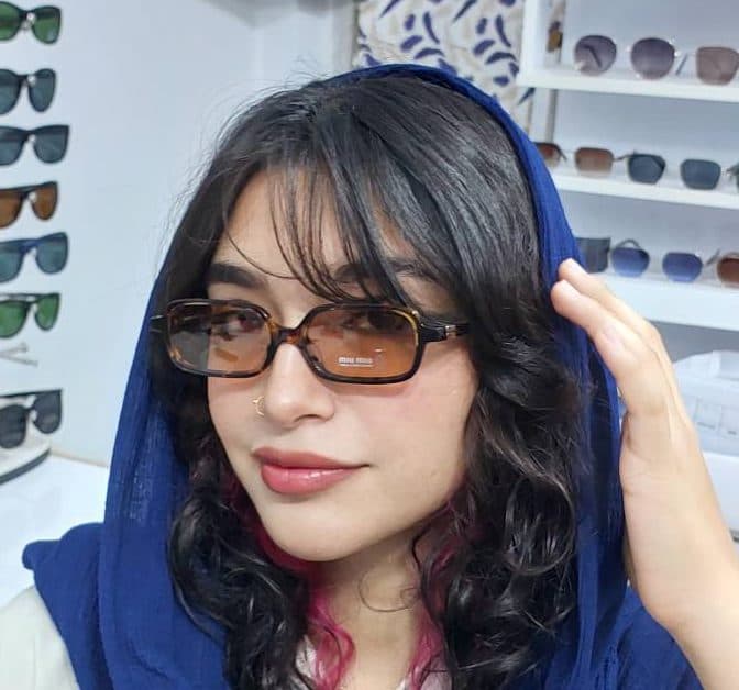 عینک آفتابی ترند مستطیلی میو میو Miu Miu مدل 0MU 12