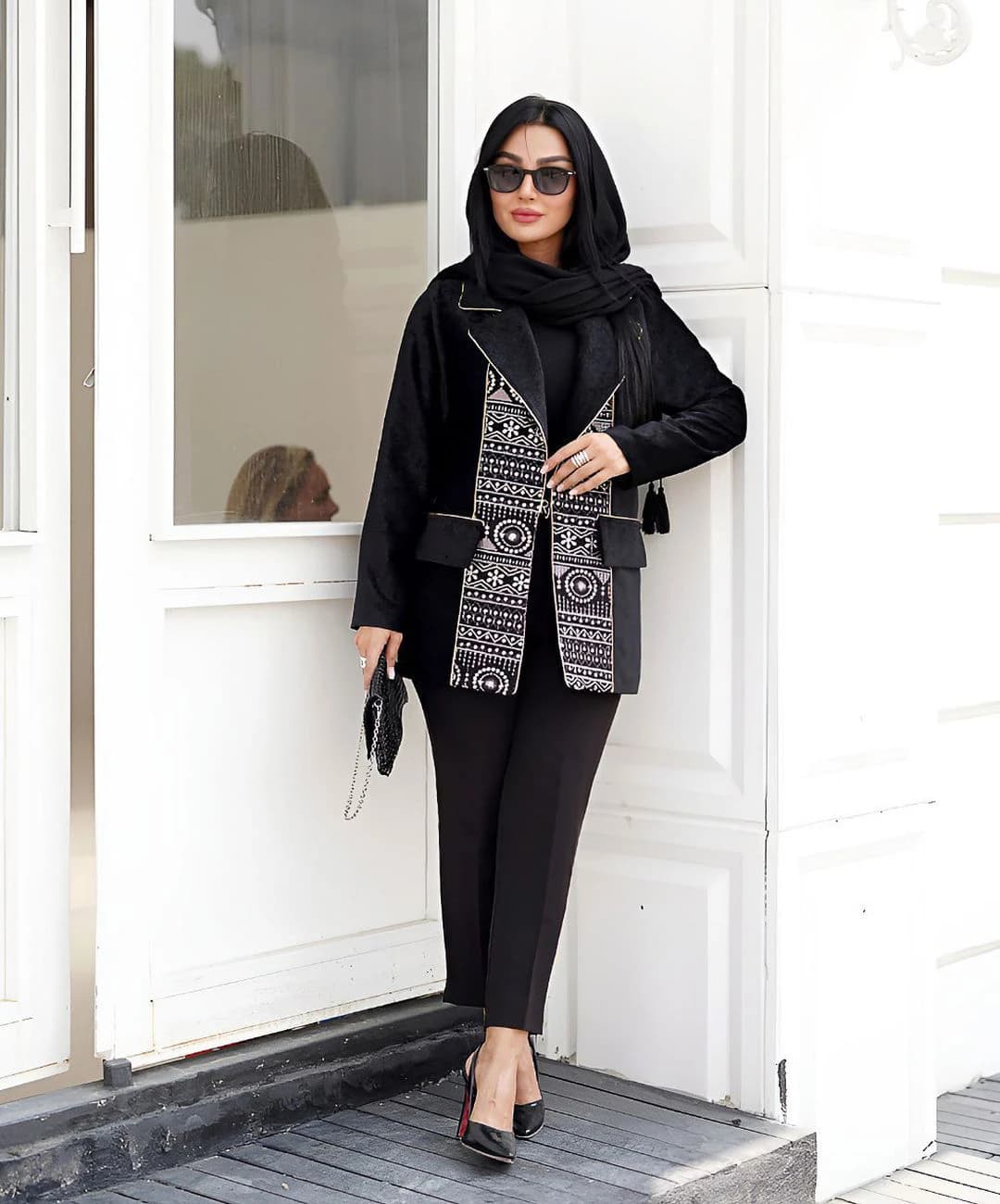 کت مخمل هندی سوزندوزی مدل خوبرخ