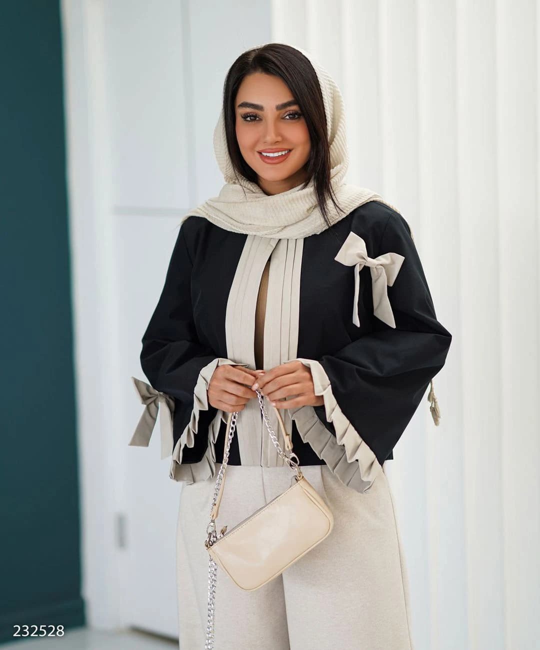 کراپ کت بارانی مدل آسرین
