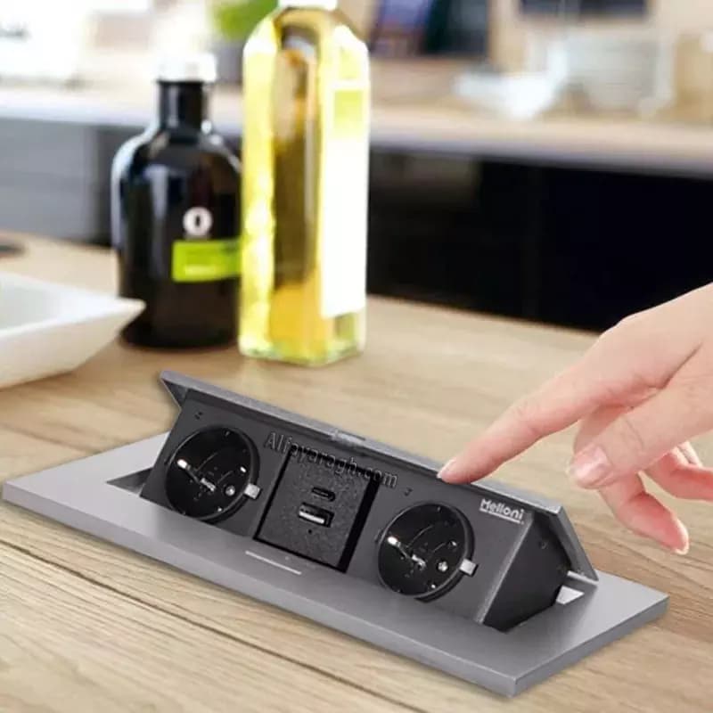پریز توکار کابینت ملونی مدل 10017 — تصویر ۲